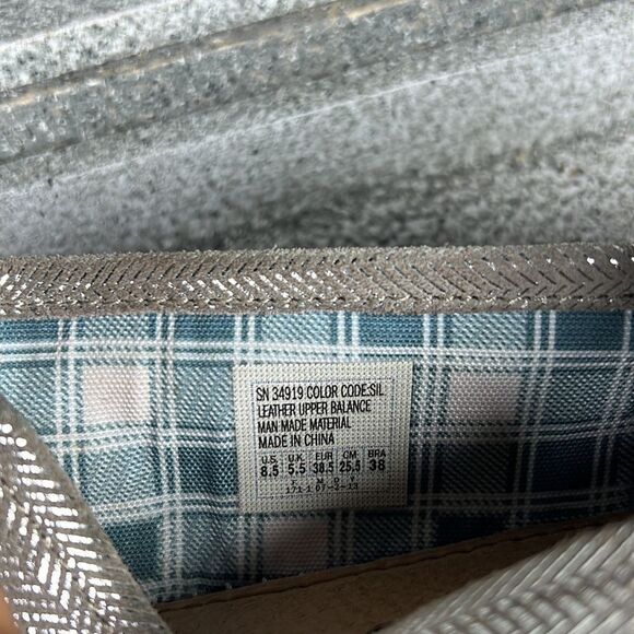 BOBS By Skechers Leather Metallic Slip On Shoes Flats Loafers Size 8.5 Boho - Picture 9 of 9